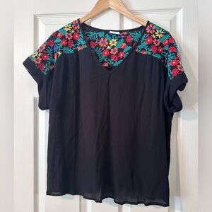 By together embroidered tee